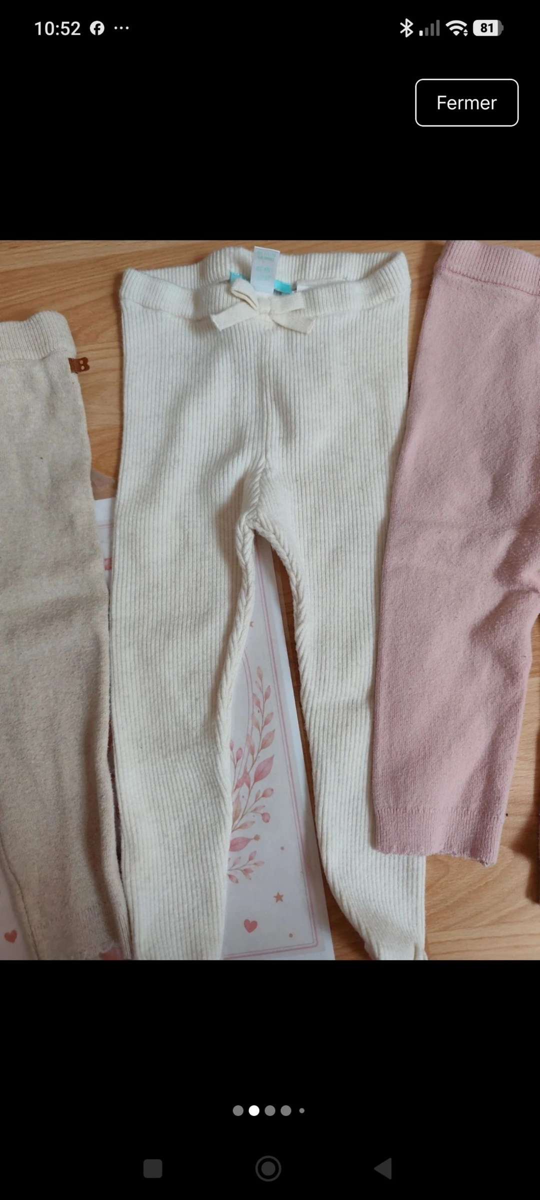 Set of 6 winter leggings 24 months – photo 6